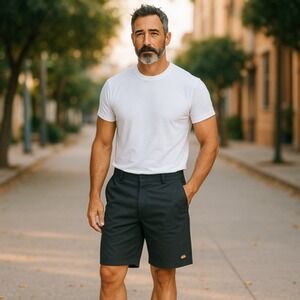 Dickies Shorts Mens 48 Gray Loose Fit Workwear Uniform Industrial Utility Pocket